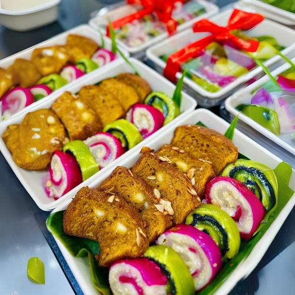 Bánh da lợn cuộn mix bánh bò - Hạt Dinh Dưỡng Quốc Phong - Công Ty TNHH Nông Sản Quốc Phong