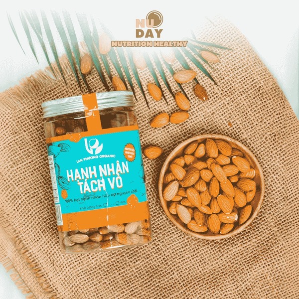 Hạt hạnh nhân sấy chín đã bóc vỏ - Hạt Dinh Dưỡng Quốc Phong - Công Ty TNHH Nông Sản Quốc Phong