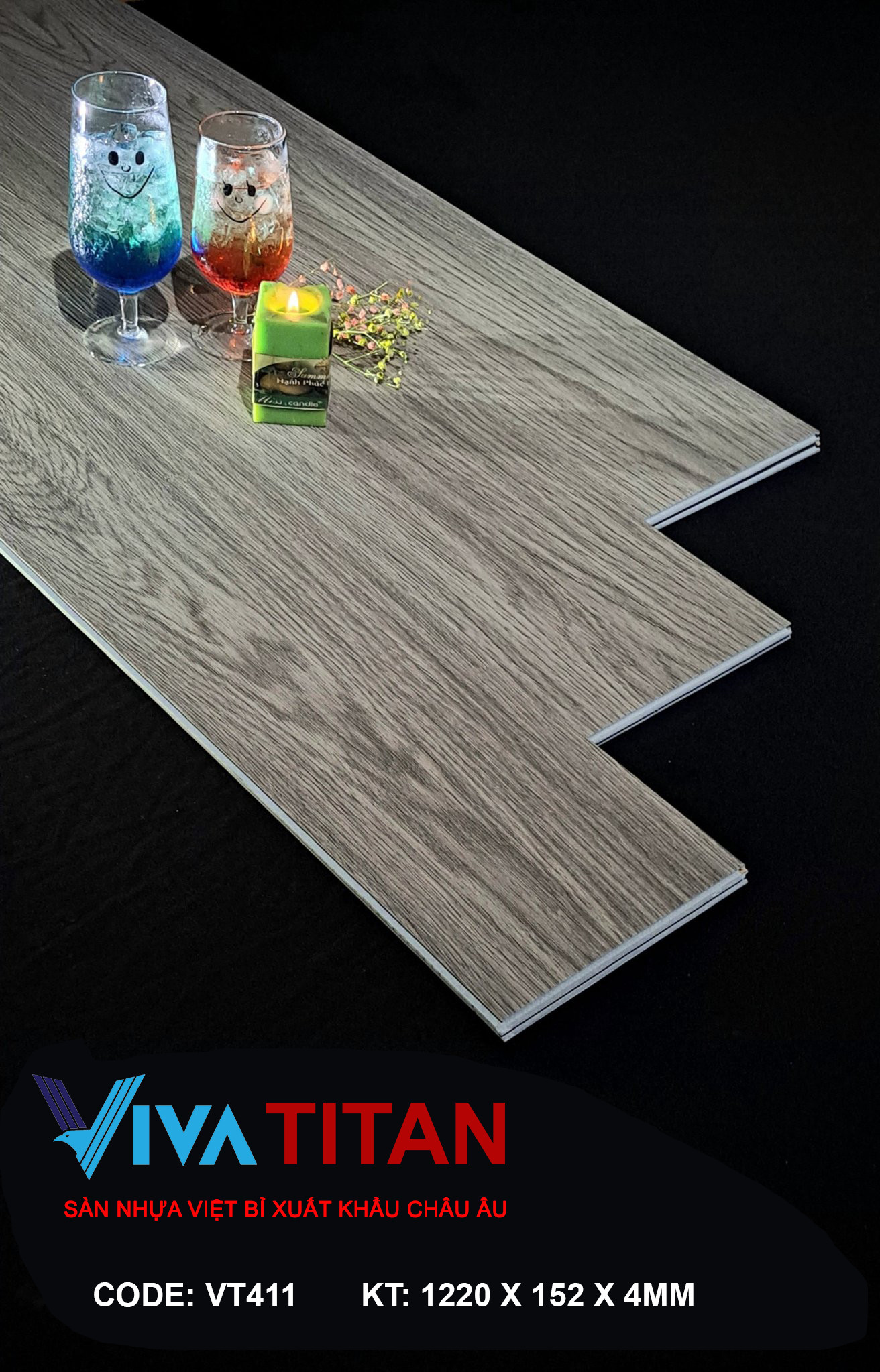 Sàn nhựa cao cấp Vivatitan - Sàn Nhựa VivaFloor - Công Ty CP Công Nghệ Thương Mại Viva Việt Nam