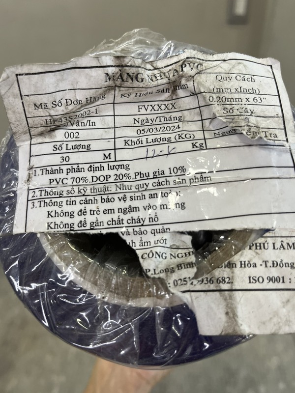 Màng nhựa PVC 0.2mm khổ 1.6mm