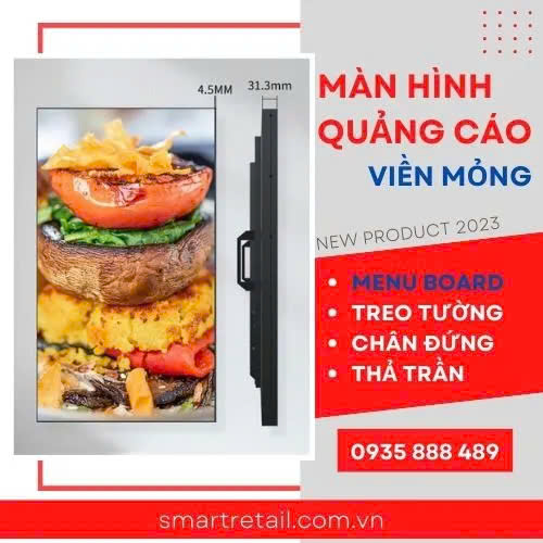Màn hình quảng cáo viền mỏng