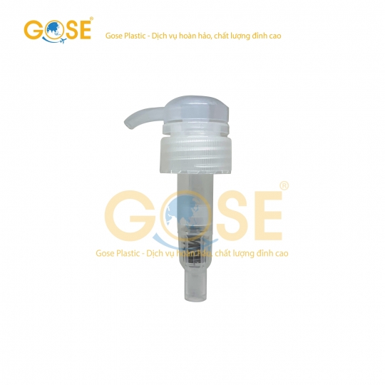 Vòi nhấn trắng trong phi 33mm - Bao Bì Nhựa GOSE - Công Ty Cổ Phần Nhựa GOSE