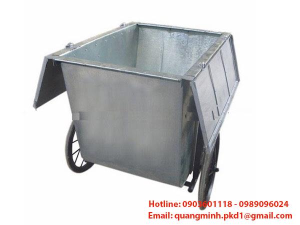 Xe gom rác 500L có nắp đậy - Môi Trường Quang Minh - Công Ty TNHH Công Nghiệp Môi Trường Quang Minh