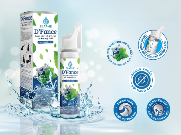 Bình xịt mũi Dfance người lớn - Công Ty Cổ Phần Dược Phẩm ELAPHE