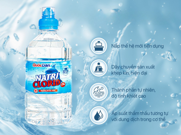 Nước muối sinh lý Quốc Dân - Công Ty Cổ Phần Dược Phẩm ELAPHE
