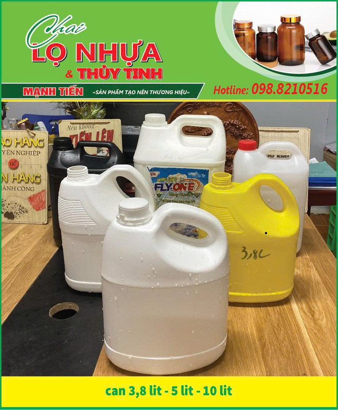 Can nhựa 3.8L - 5L - 10L
