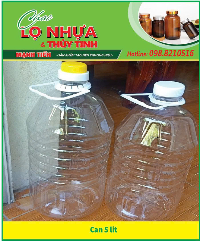 Can nhựa 5L
