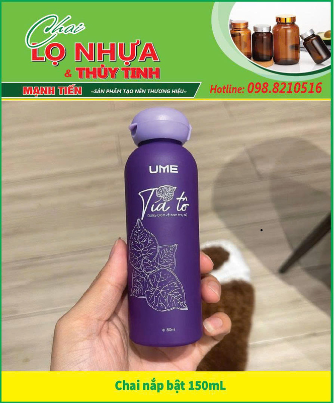 Chai nắp bật 150ml
