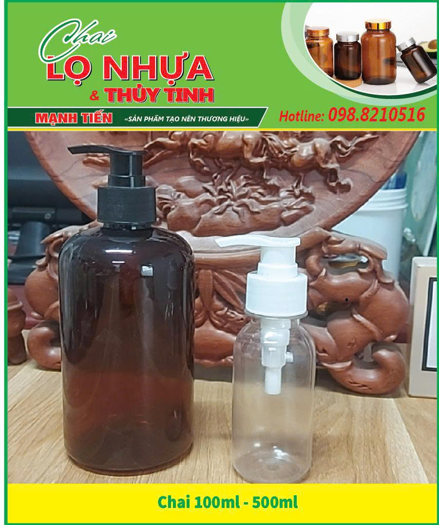 Chai nhựa có vòi 100ml - 500ml