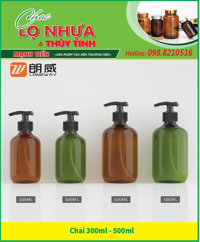 Chai nhựa có vòi 300ml - 500ml