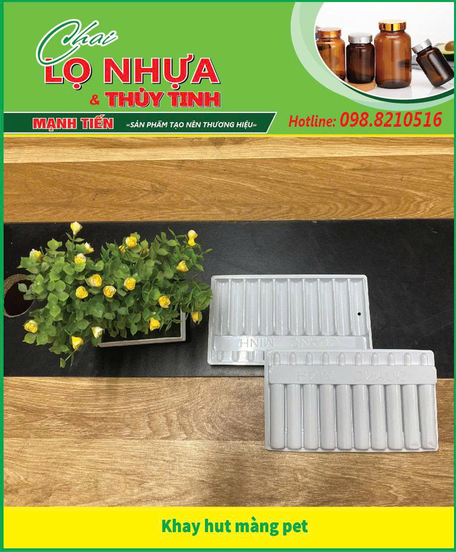 Khay hut màng PET