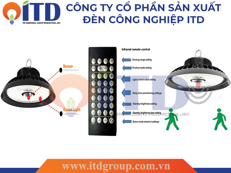 Đèn Highbay cảm biến - Công Ty Cổ Phần Sản Xuất Đèn Công Nghiệp ITD