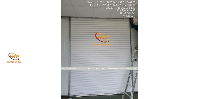 Thi công cửa cuốn nhà xưởng tại Bến Cát