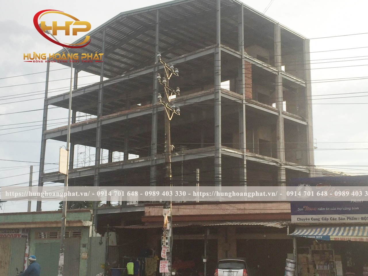 Nhà cao tầng thép tiền chế tại Thủ Dầu Một BD - Nhà Xưởng Thép Tiền Chế Hưng Hoàng Phát - Công Ty TNHH MTV Cơ Khí Xây Dựng Hưng Hoàng Phát