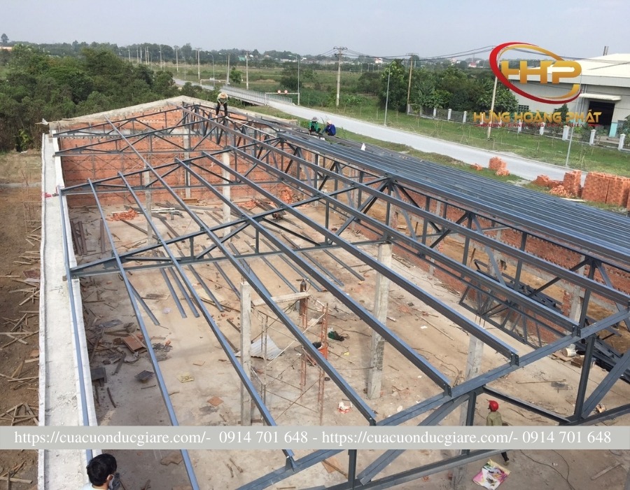 Nhà cao tầng thép tiền chế tại Thuận An BD - Nhà Xưởng Thép Tiền Chế Hưng Hoàng Phát - Công Ty TNHH MTV Cơ Khí Xây Dựng Hưng Hoàng Phát