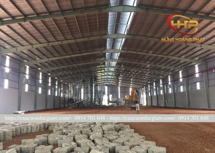 Nhà xưởng thép tiền chế tại Tân Uyên - Nhà Xưởng Thép Tiền Chế Hưng Hoàng Phát - Công Ty TNHH MTV Cơ Khí Xây Dựng Hưng Hoàng Phát