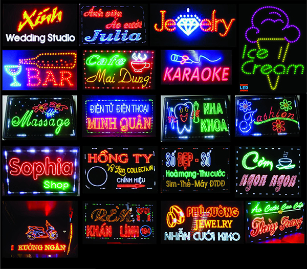 Đèn led bảng hiệu