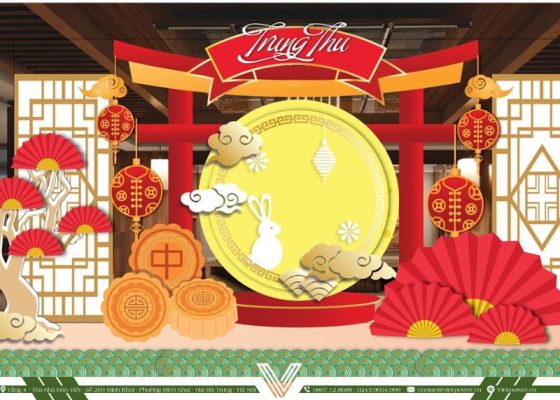 Thiết kế, thi công background trung thu