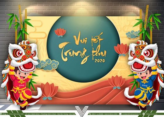 Thiết kế, thi công background trung thu