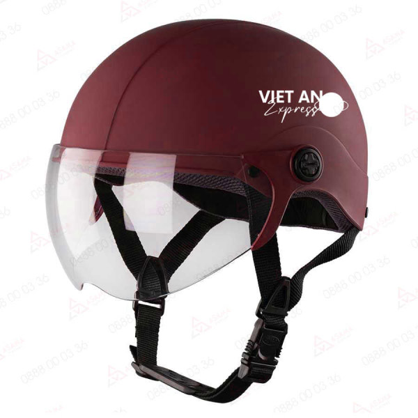 Mũ bảo hiểm nửa đầu có kính Việt An - Mũ Bảo Hiểm ASAMA VN - Công Ty TNHH Sản Xuất Thương Mại ASAMA VN