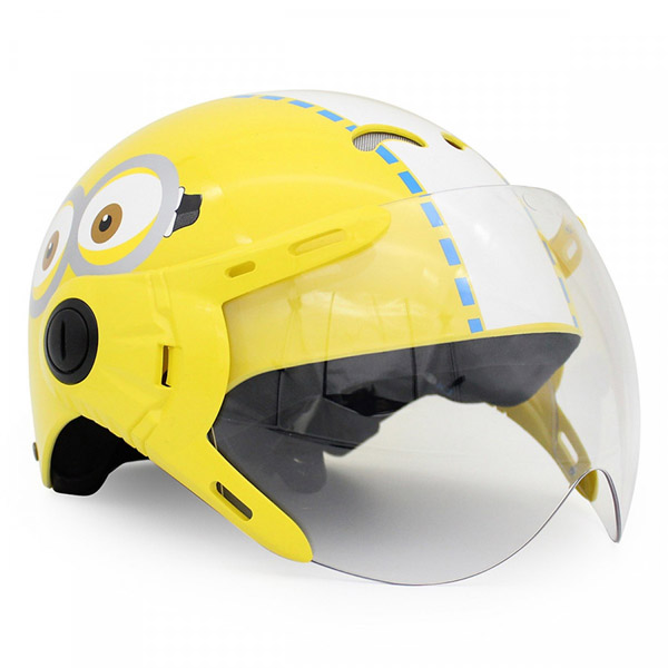 Mũ bảo hiểm trẻ em có kính nửa đầu Minion - Mũ Bảo Hiểm ASAMA VN - Công Ty TNHH Sản Xuất Thương Mại ASAMA VN