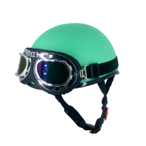 Mũ bảo hiểm phi công trơn xanh mint