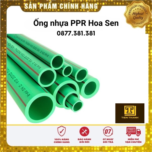 Ống nhựa PPR Hoa Sen - ống Nhựa Tiến Thành - Công Ty TNHH Sản Xuất Thương Mại Phát Triển Tiến Thành