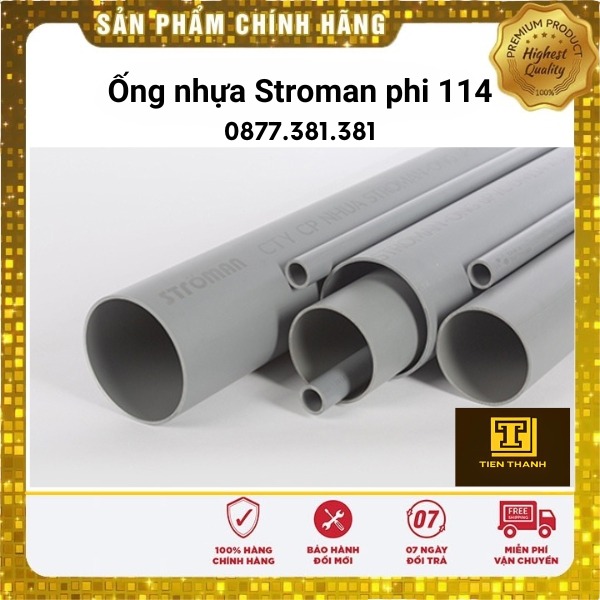 Ống nhựa Stroman phi 114 - ống Nhựa Tiến Thành - Công Ty TNHH Sản Xuất Thương Mại Phát Triển Tiến Thành