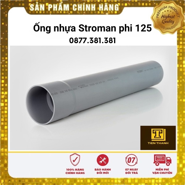 Ống nhựa Stroman phi 125 - ống Nhựa Tiến Thành - Công Ty TNHH Sản Xuất Thương Mại Phát Triển Tiến Thành