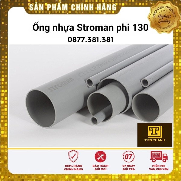 Ống nhựa Stroman phi 130 - ống Nhựa Tiến Thành - Công Ty TNHH Sản Xuất Thương Mại Phát Triển Tiến Thành