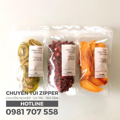 Túi zipper trong suốt