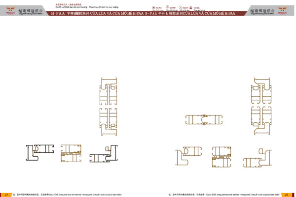 Hệ nhôm các loại
