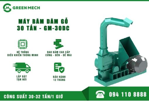 Máy băm gỗ 30 tấn - Máy Chế Biến Gỗ GREEN MECH - Công Ty CP Kỹ Nghệ Xanh Việt Nam