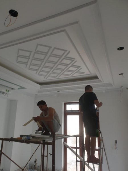 Thi công vách trần thạch cao - Xây Dựng Anh Đức - Công Ty TNHH Xuất Nhập Khẩu Và Thương Mại Anh Đức