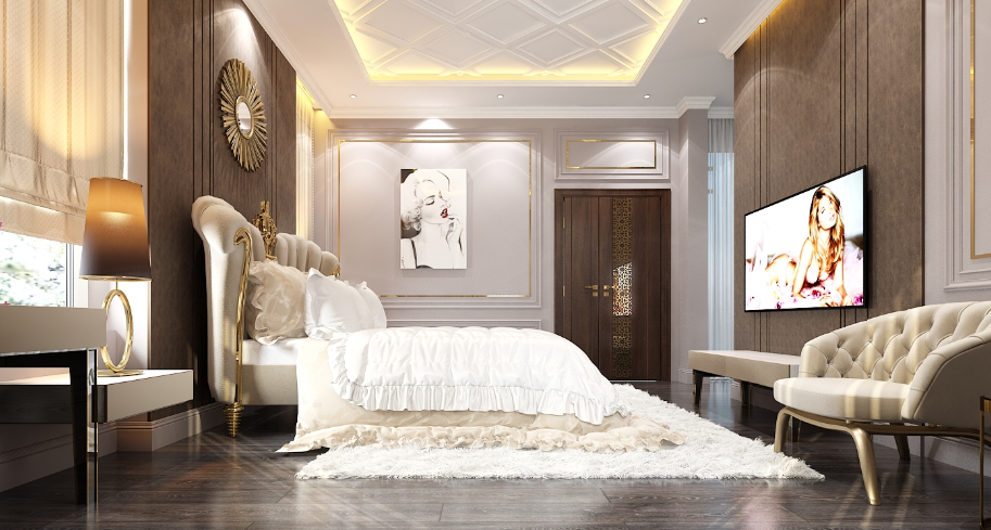 Thiết kế thi công nội thất phòng ngủ - Xây Dựng Anh Đức - Công Ty TNHH Xuất Nhập Khẩu Và Thương Mại Anh Đức