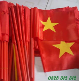 Cờ cầm tay - Công Ty TNHH Đầu Tư Và Phát Triển Sài Gòn Flag