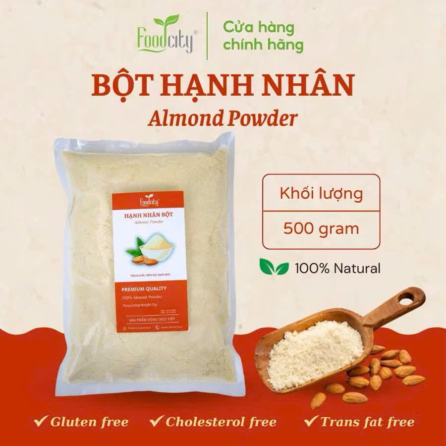 Hạnh nhân bột - Thực Phẩm Food City - Công Ty TNHH Food City Việt Nam
