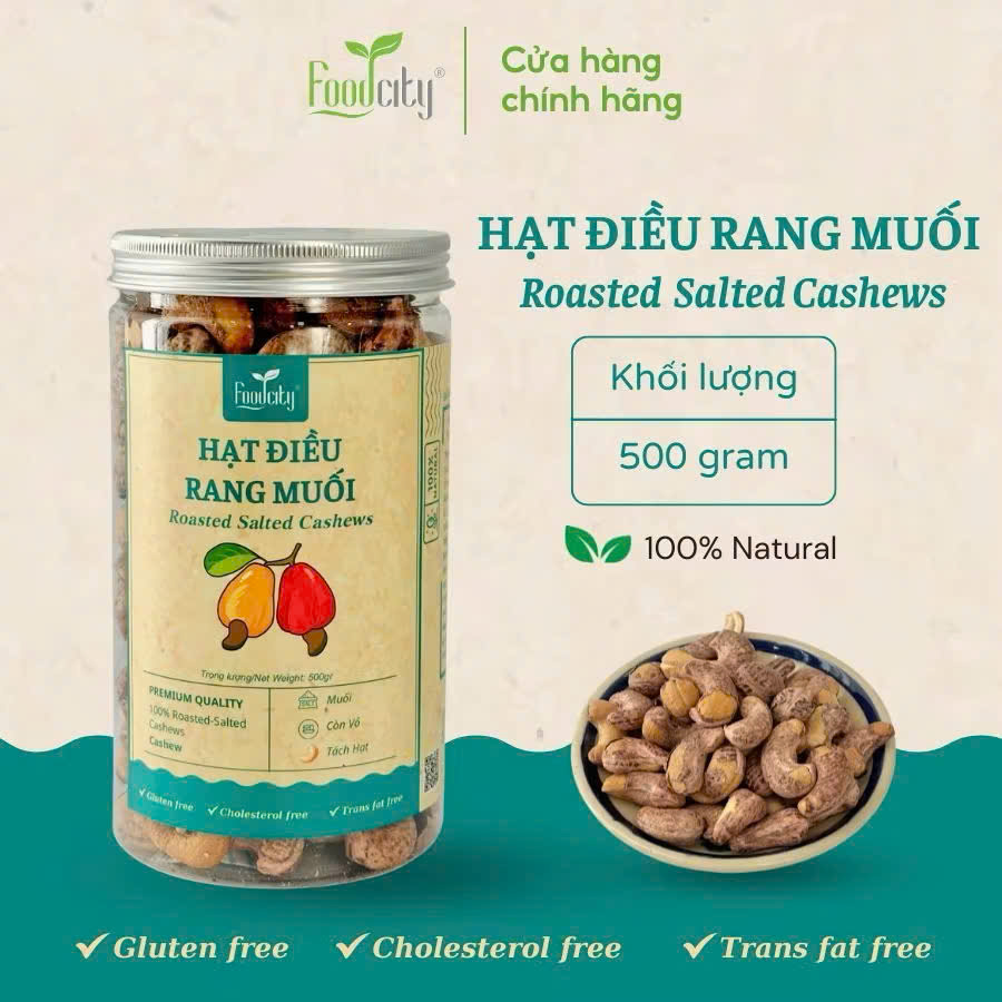 Hạt điều rang muối - Thực Phẩm Food City - Công Ty TNHH Food City Việt Nam