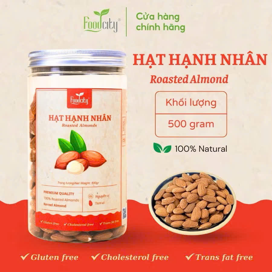 Hạt hạnh nhân - Thực Phẩm Food City - Công Ty TNHH Food City Việt Nam