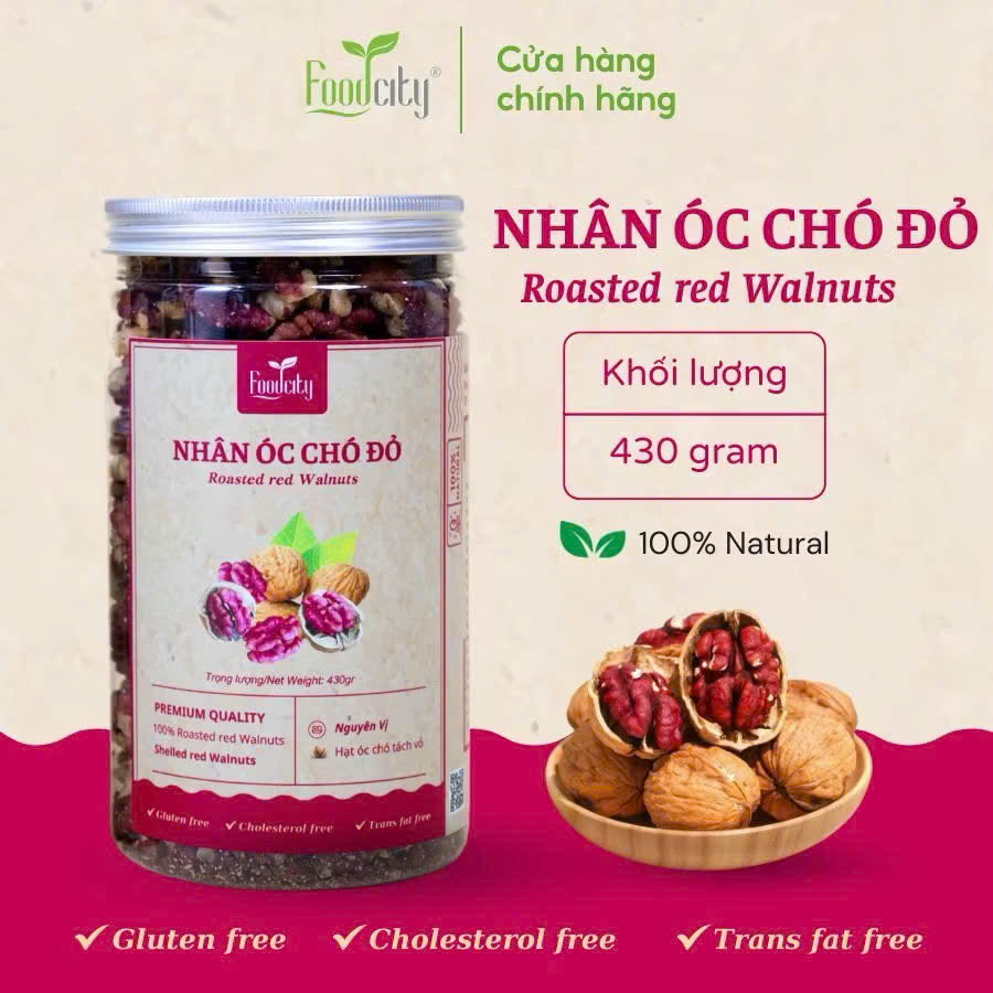 Nhân óc chó đỏ - Thực Phẩm Food City - Công Ty TNHH Food City Việt Nam