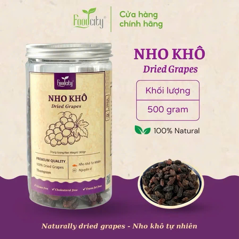 Nho khô - Thực Phẩm Food City - Công Ty TNHH Food City Việt Nam