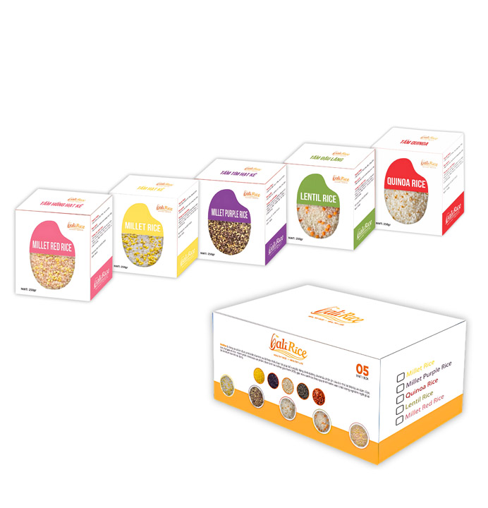 Set Gạo Tấm Non Mix Hạt Dinh Dưỡng