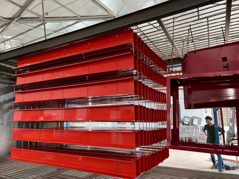 Máng cáp sơn tĩnh điện màu đỏ