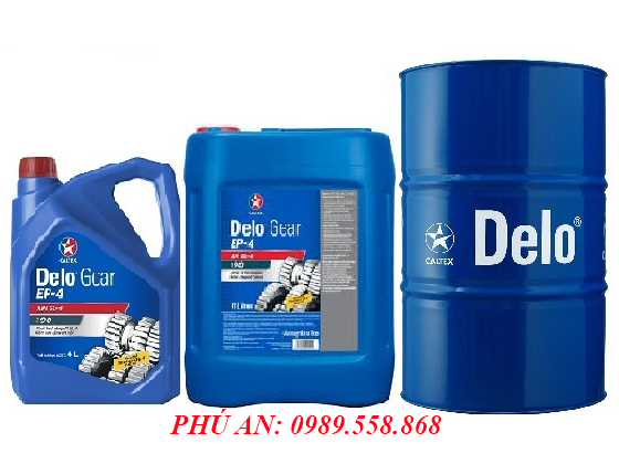 Dầu cầu, dầu hộp số Caltex Delo Gear EP4 SAE 140