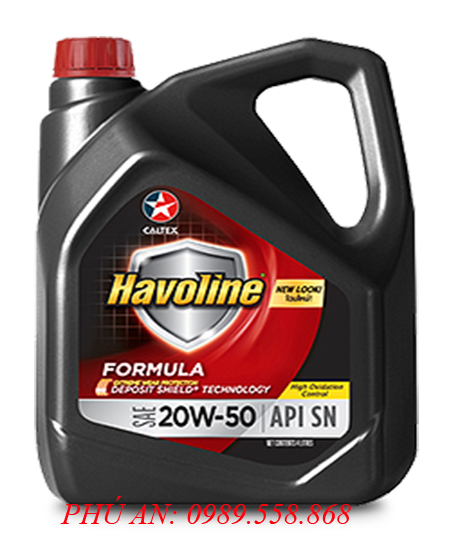 Dầu động cơ xăng Havoline Formula(SM) 20W50