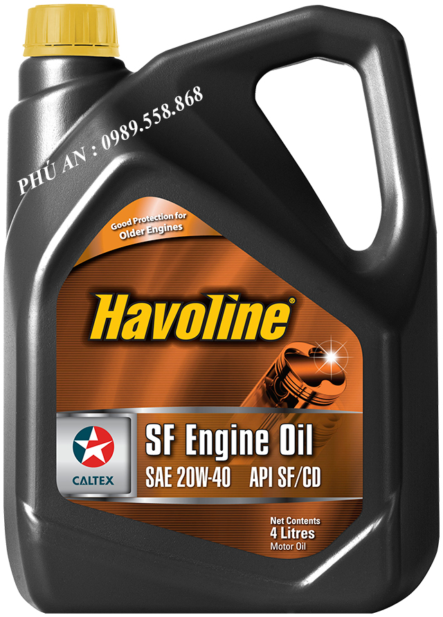 Dầu động cơ xăng Havoline SF Engine 20W40