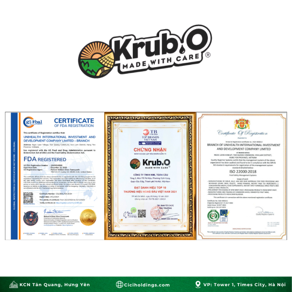 Chứng chỉ chứng nhận - Công Ty TNHH Cici Holdings