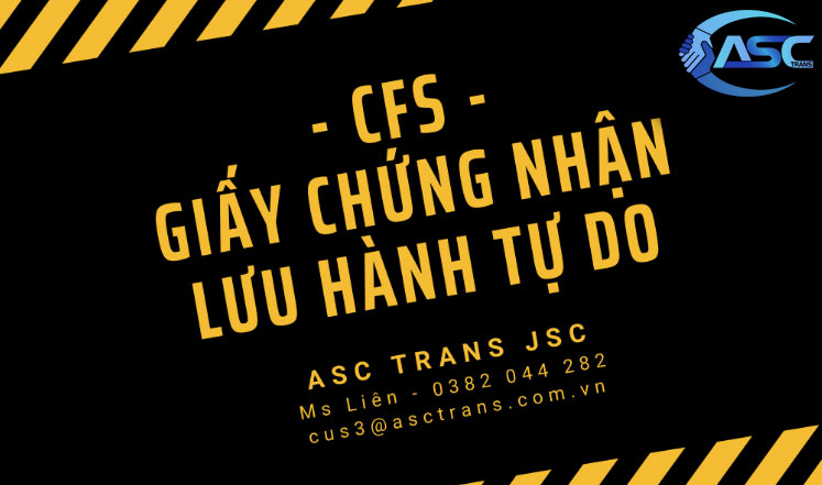 Cấp chứng nhận lưu hành - Vận Tải ASC Trans Việt Nam - Công Ty CP ASC Trans Việt Nam