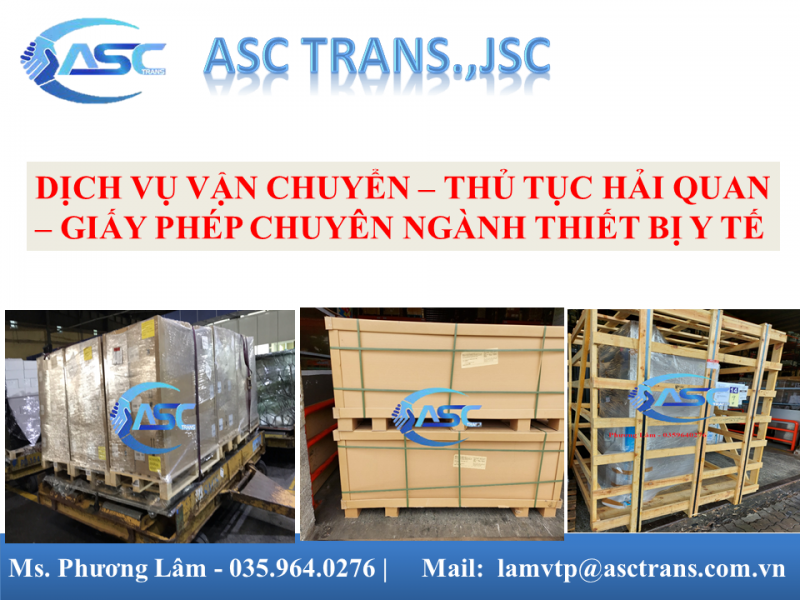 Chuyển phát nhanh TTBYT - Vận Tải ASC Trans Việt Nam - Công Ty CP ASC Trans Việt Nam