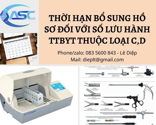 Cung cấp giấy phép nhập khẩu TTBYT - Vận Tải ASC Trans Việt Nam - Công Ty CP ASC Trans Việt Nam